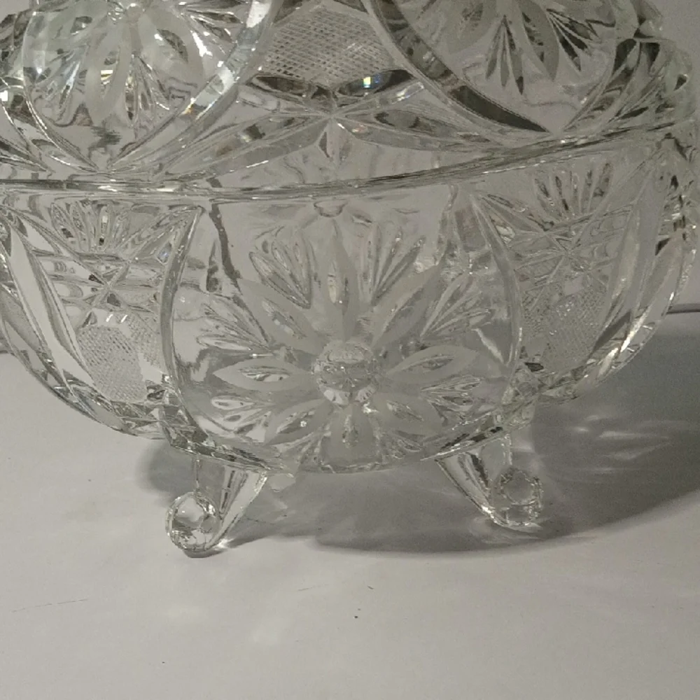 Anna Hutte Bleikistall Vintage (70's) Crystal Serveware Candy Dish - Germany